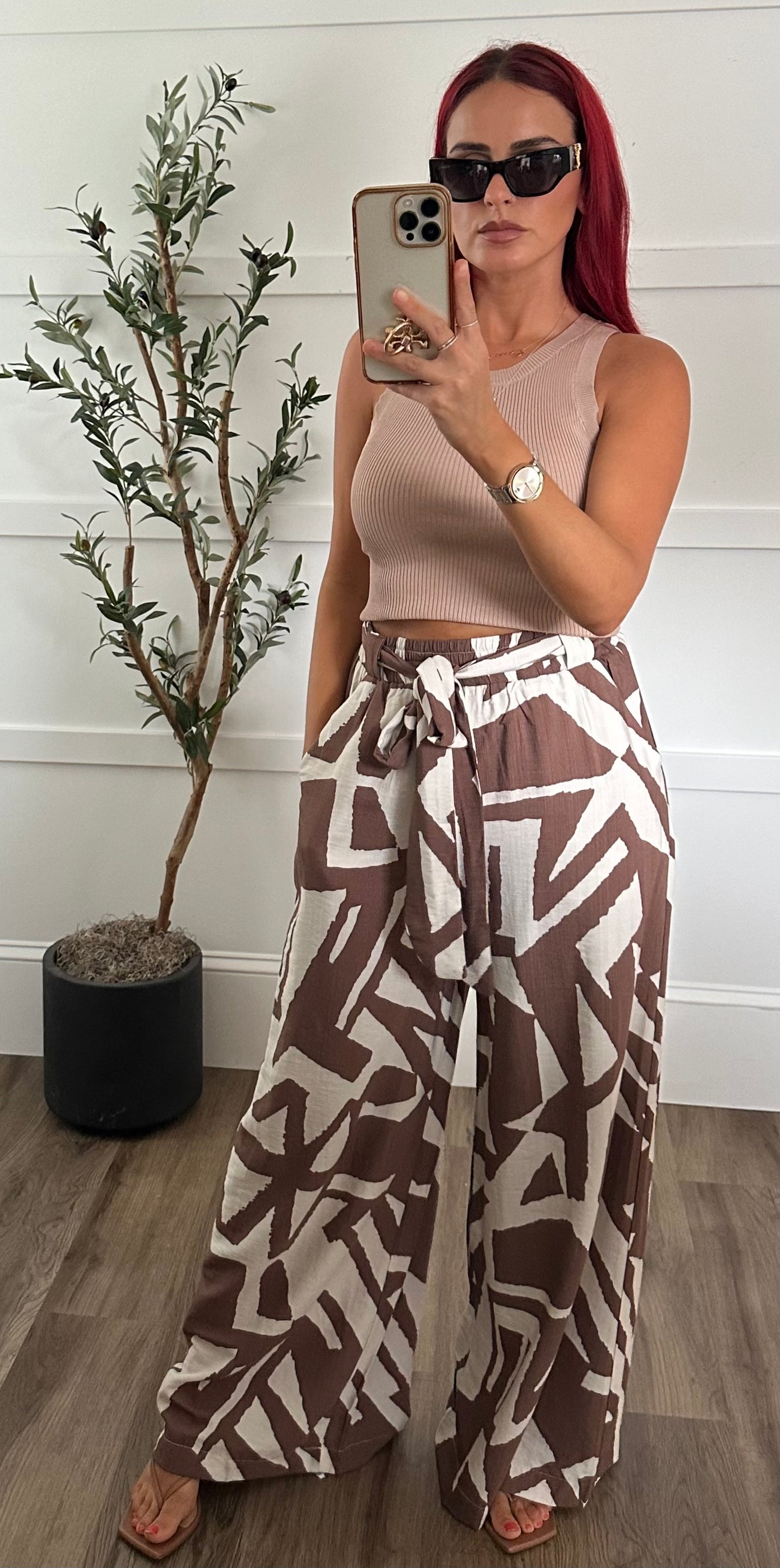 Abstract Palazzo Pants