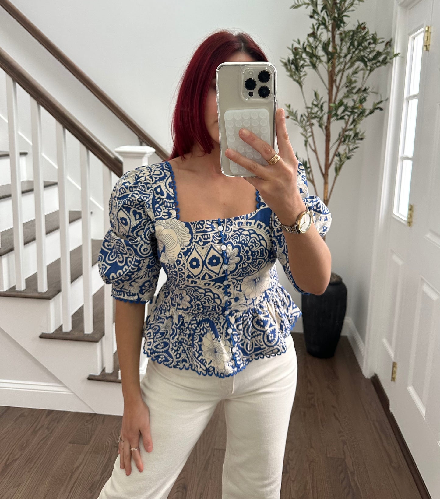 Floral Peplum Top