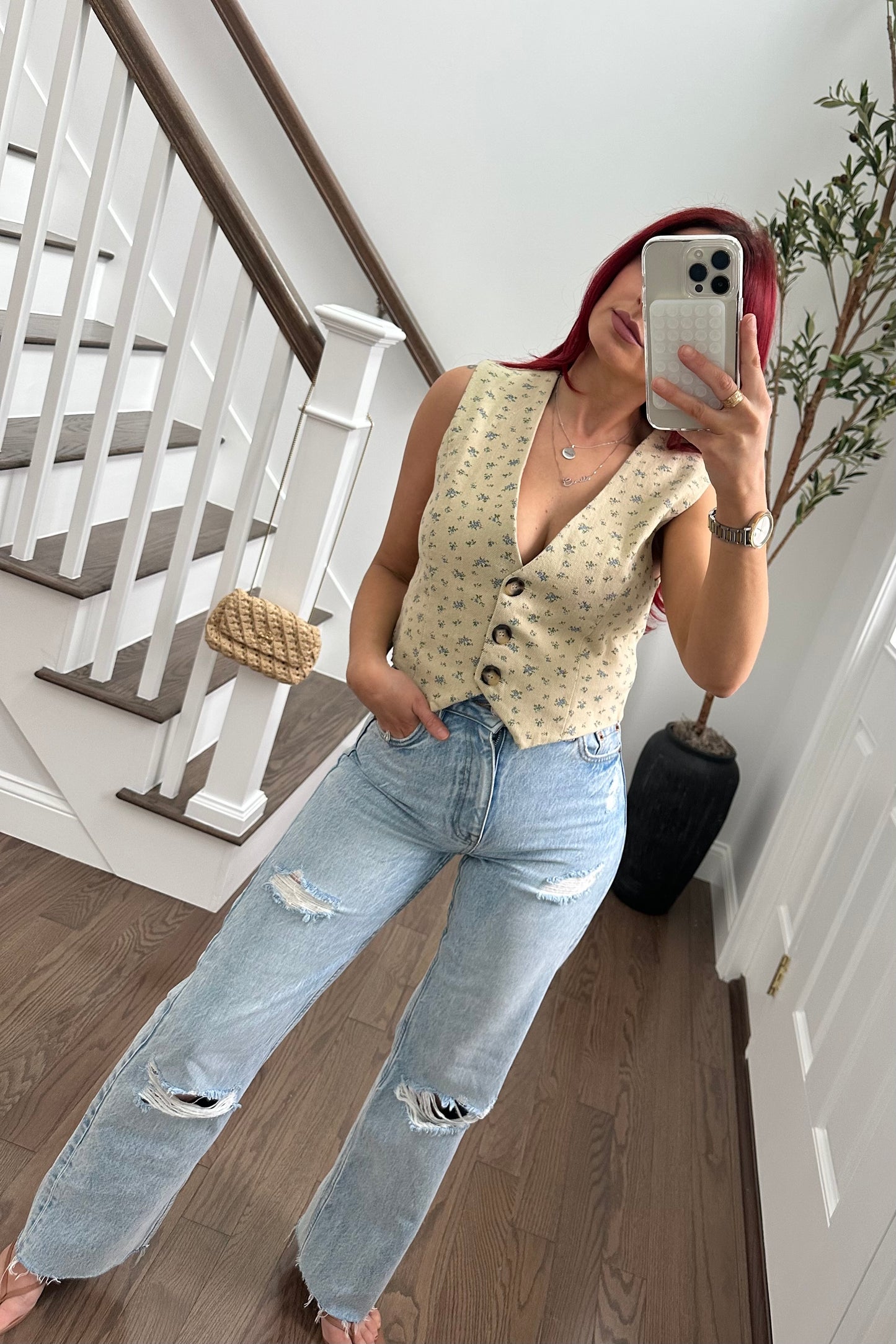 Floral Vest