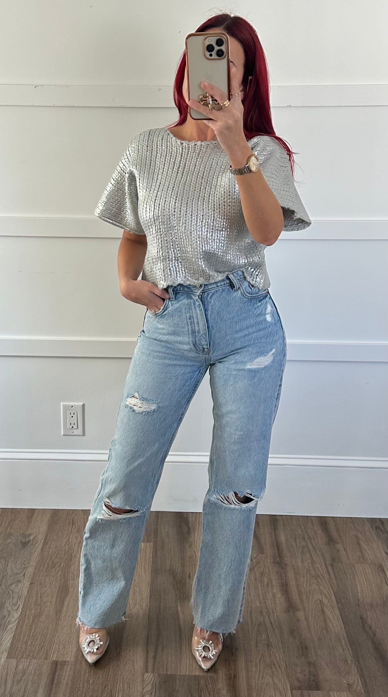 Metallic Sweater