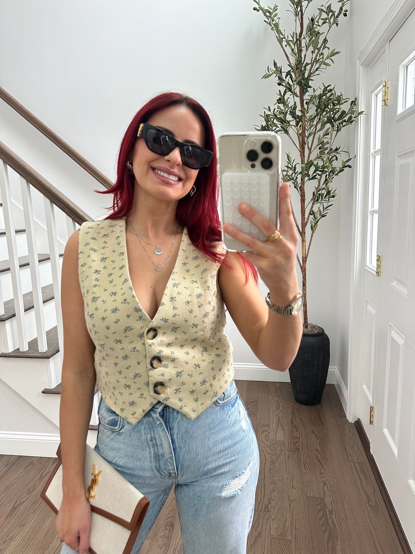 Floral Vest