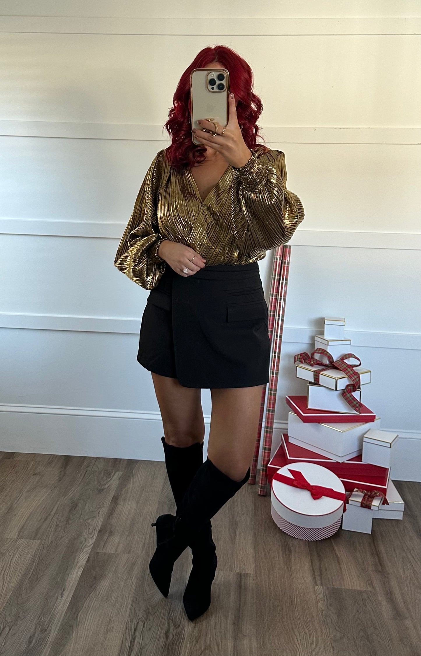 Milena Black Skort