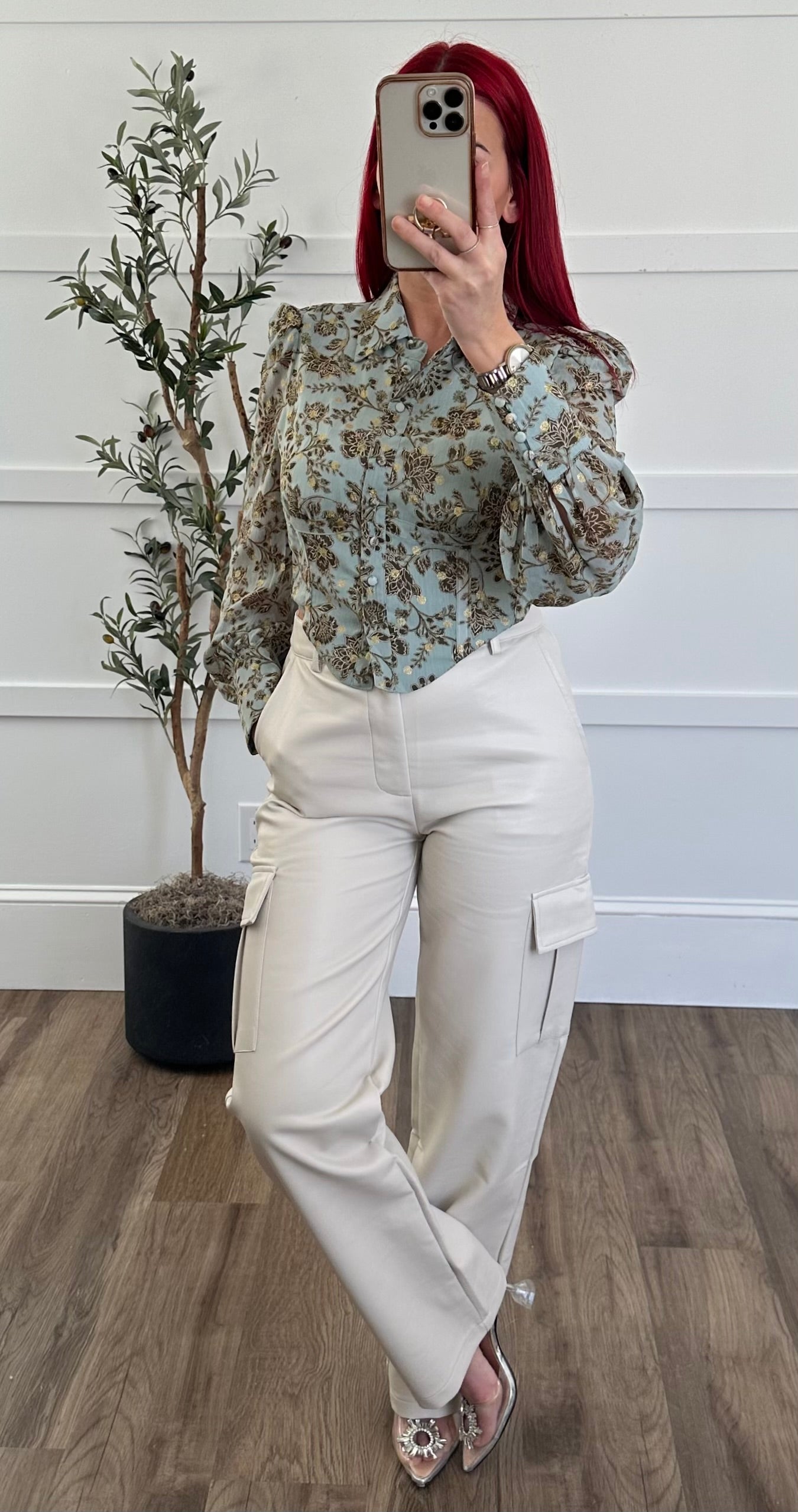 Harper Cargo Leather Pants
