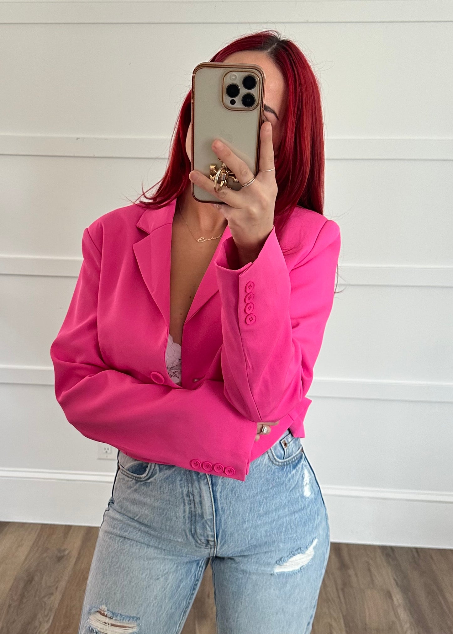 Nova Long Cropped Blazer