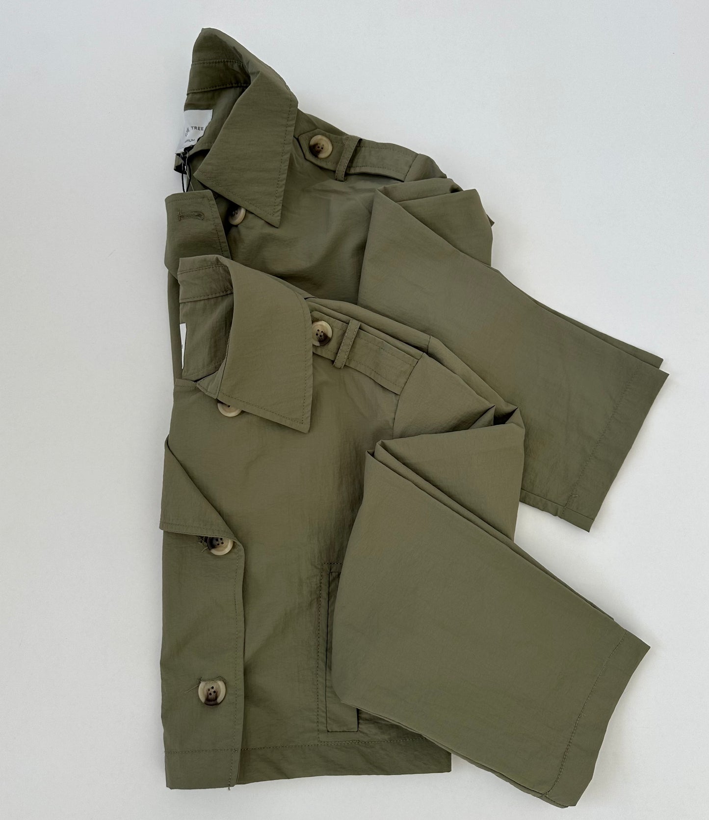 Lily Cropped Trench Coat