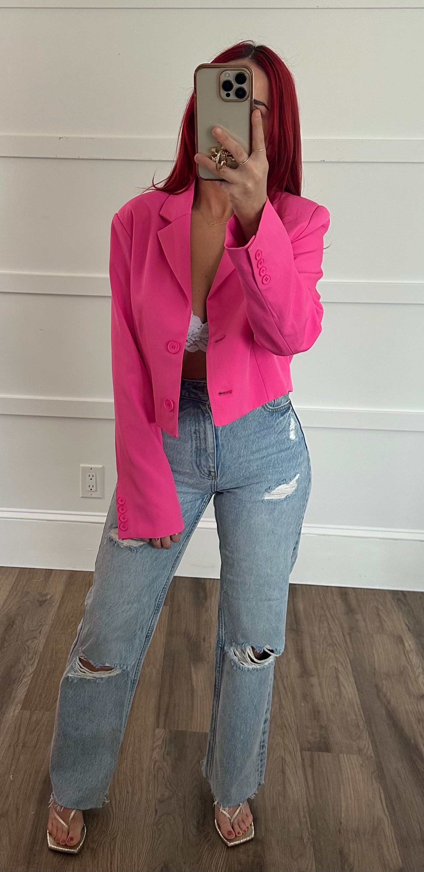 Nova Long Cropped Blazer