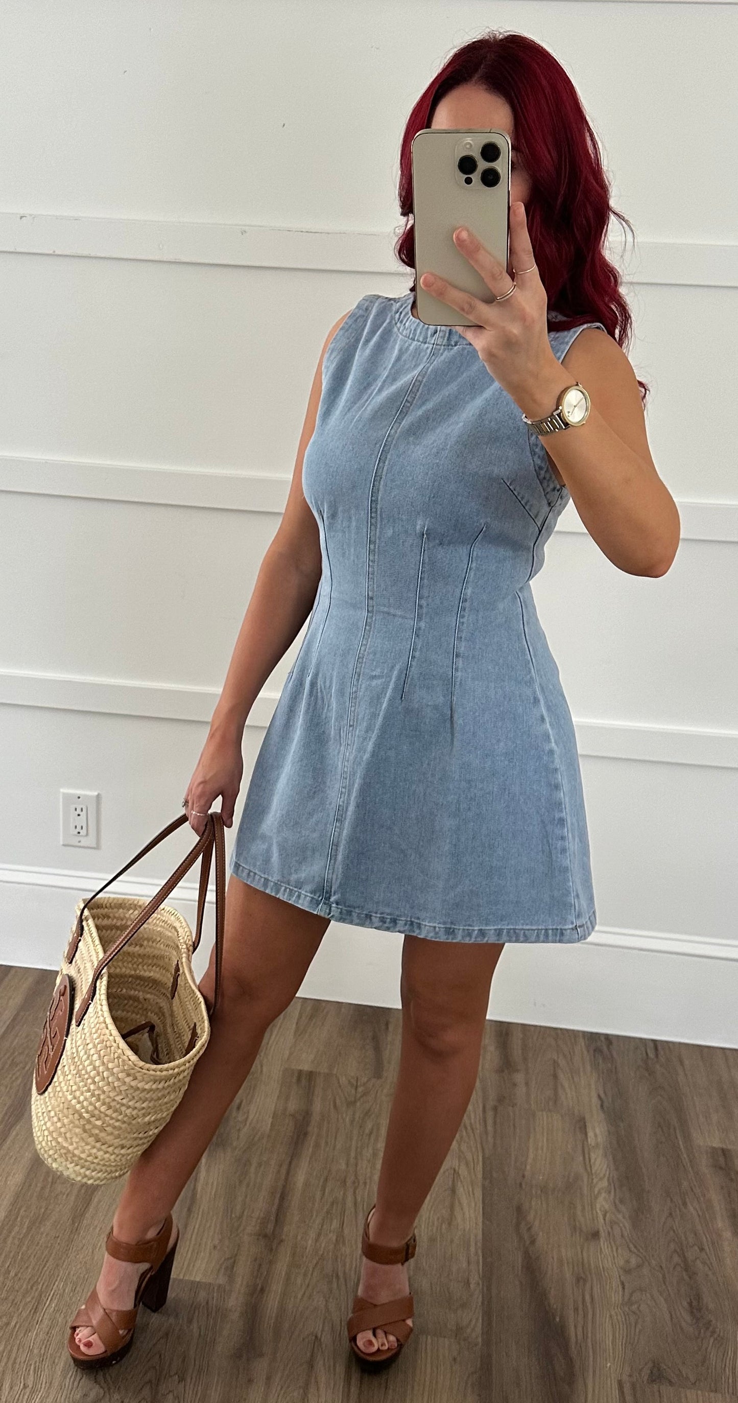 Mini Denim Dress