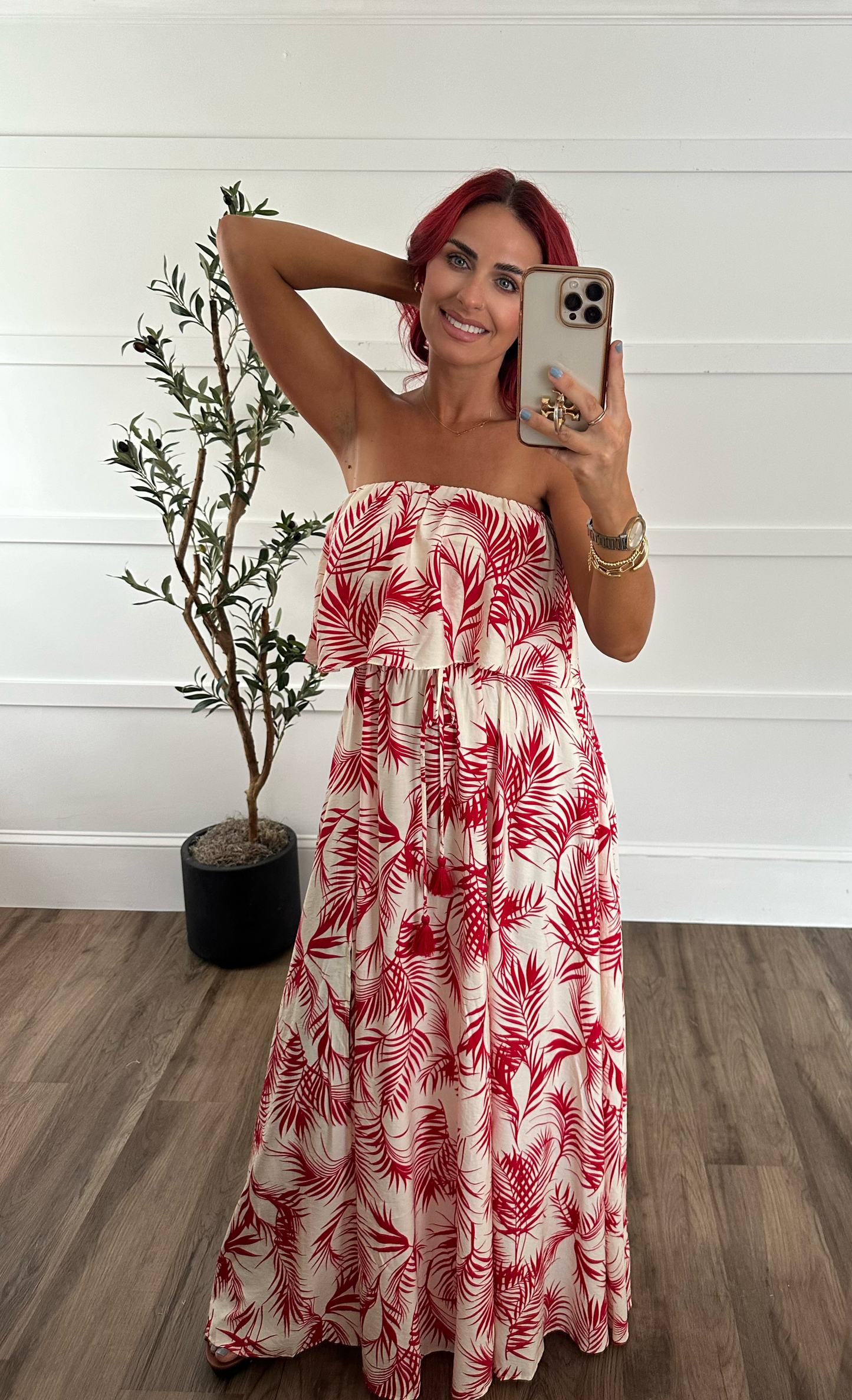 Leaf Maxi Dress