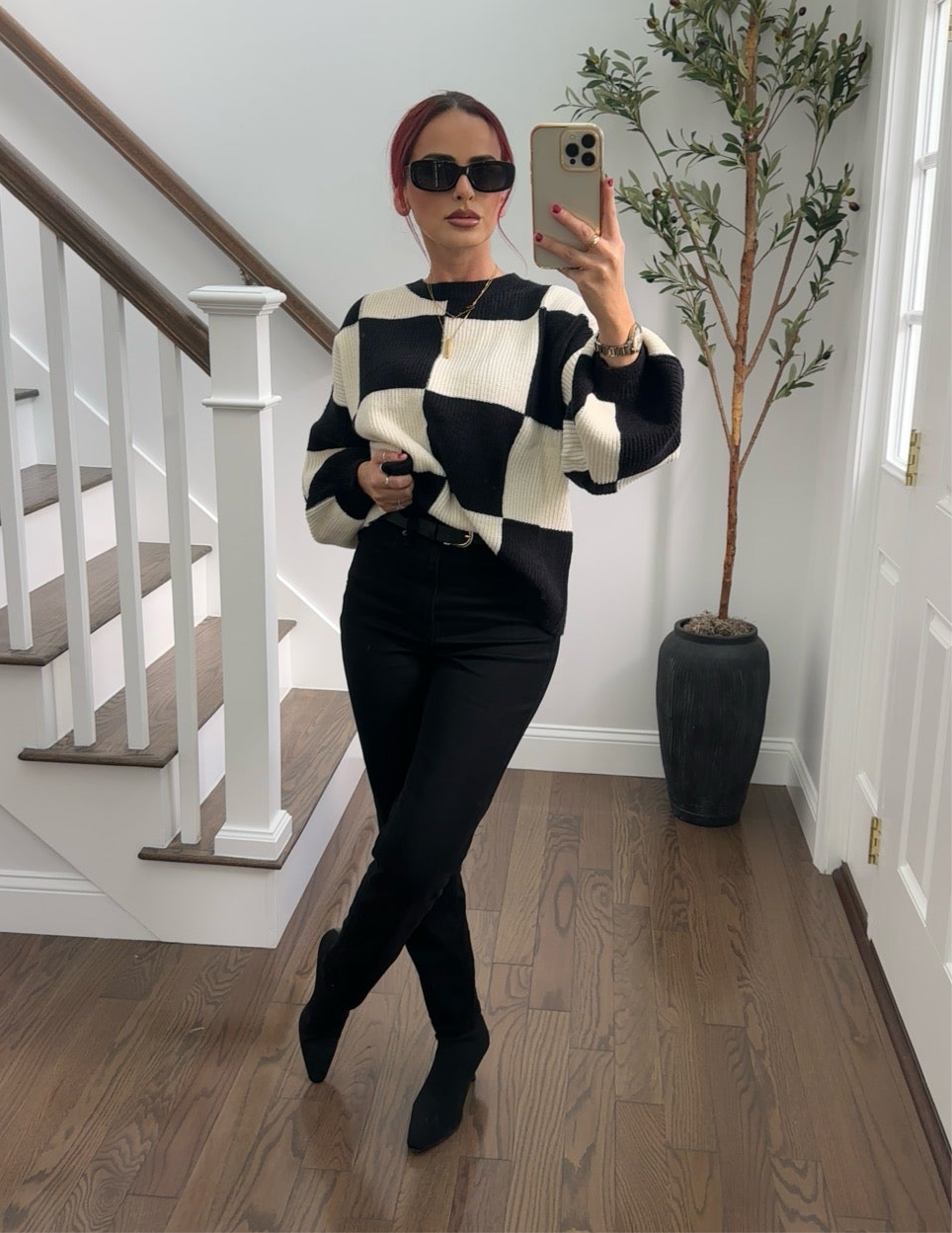 Checkered Sweater