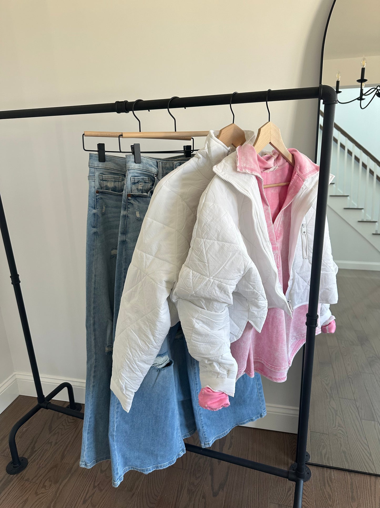 White Quilted Jacker