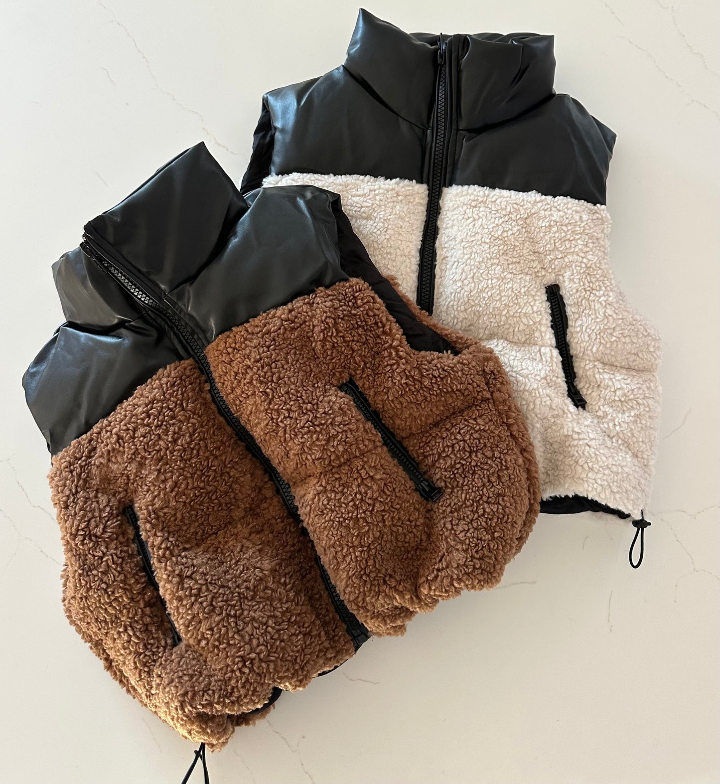 Brown Sherpa Vest