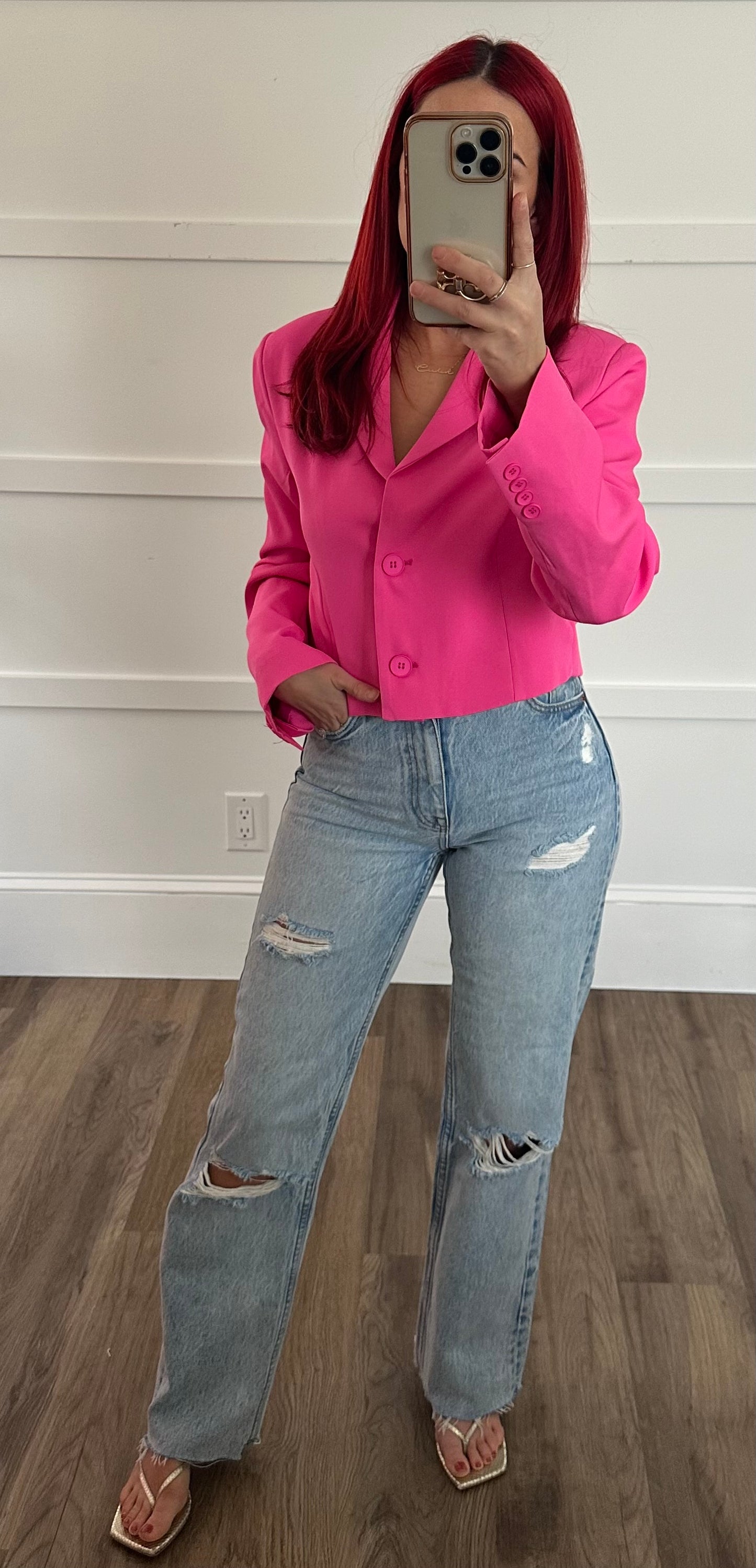 Nova Long Cropped Blazer