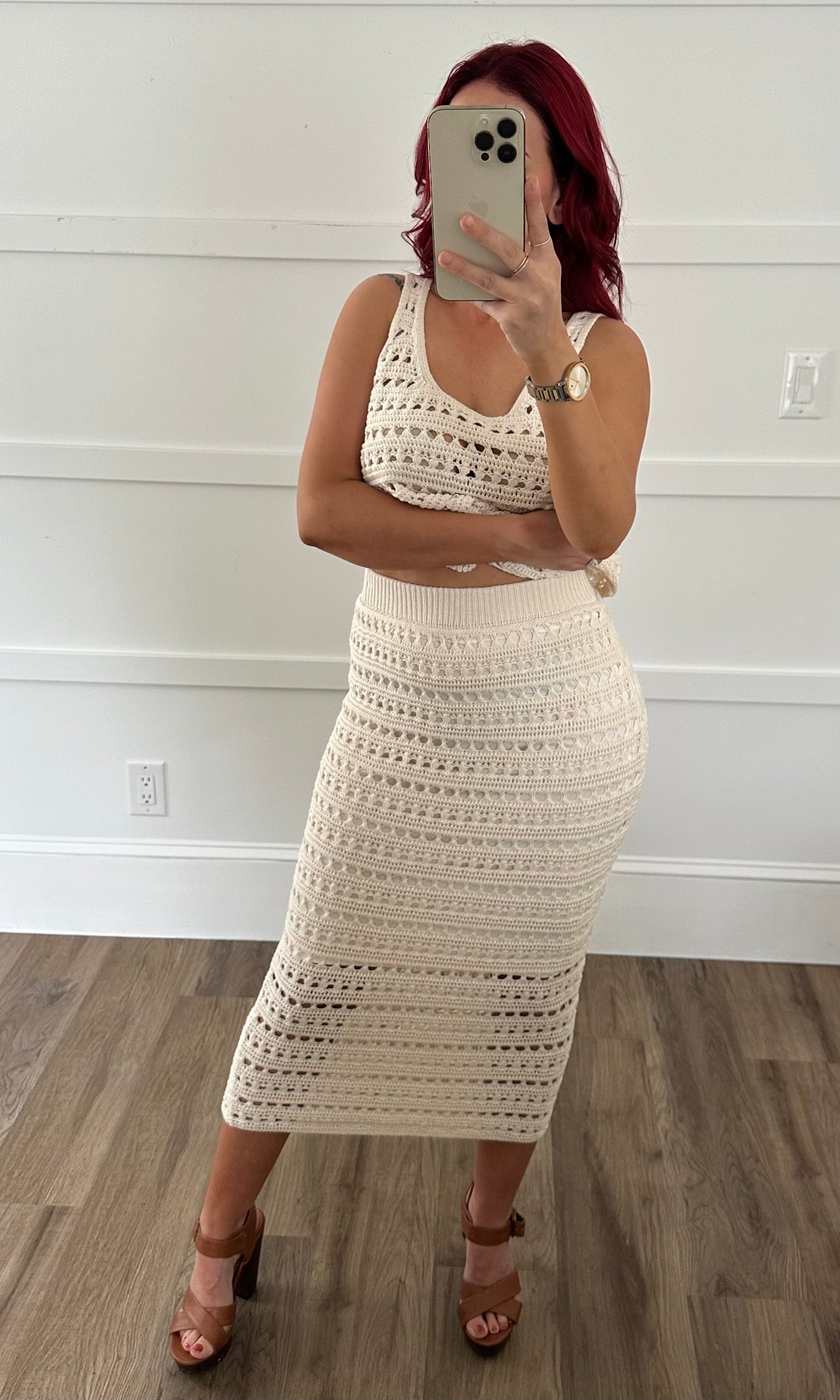 Crochet Skirt Set