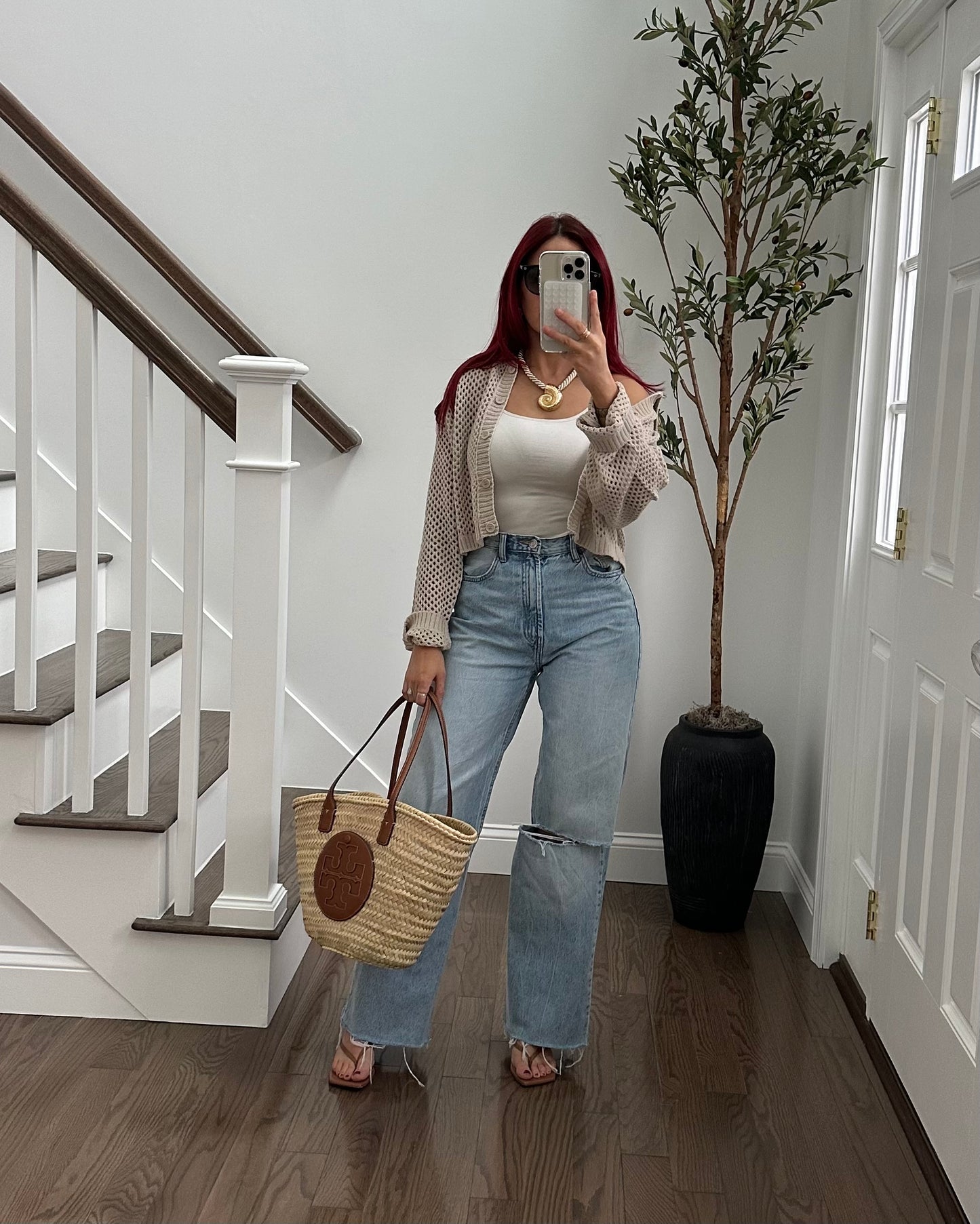 Tan Knit Cardigan