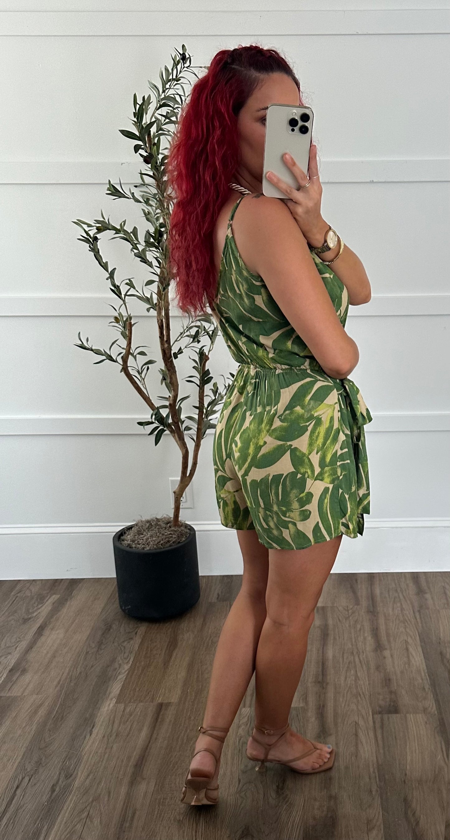Tropical Skort Romper