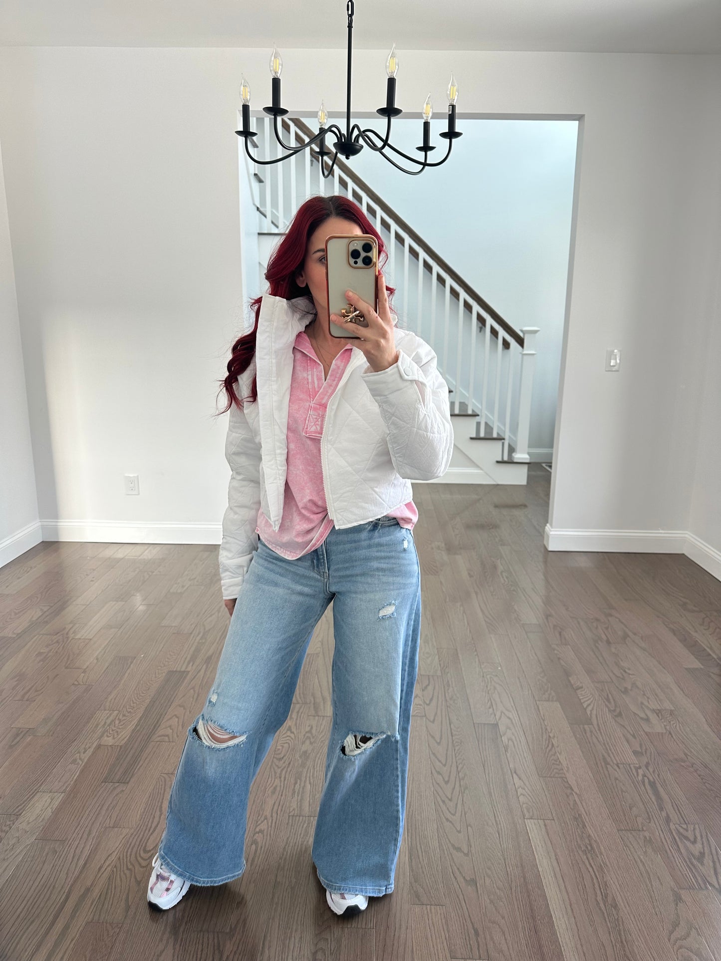 White Quilted Jacker
