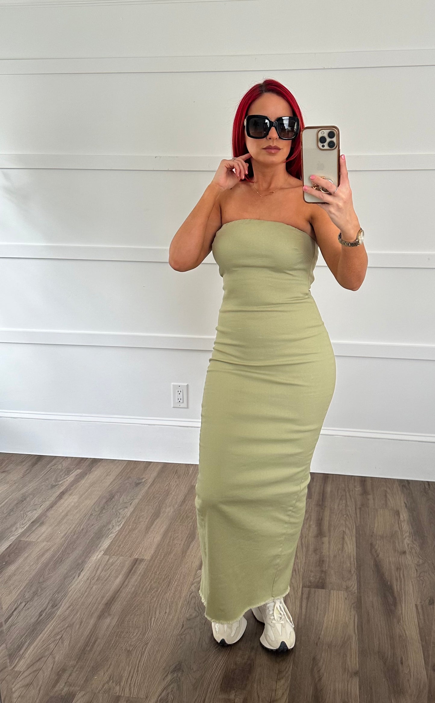 Tube Top Silhouette Dress