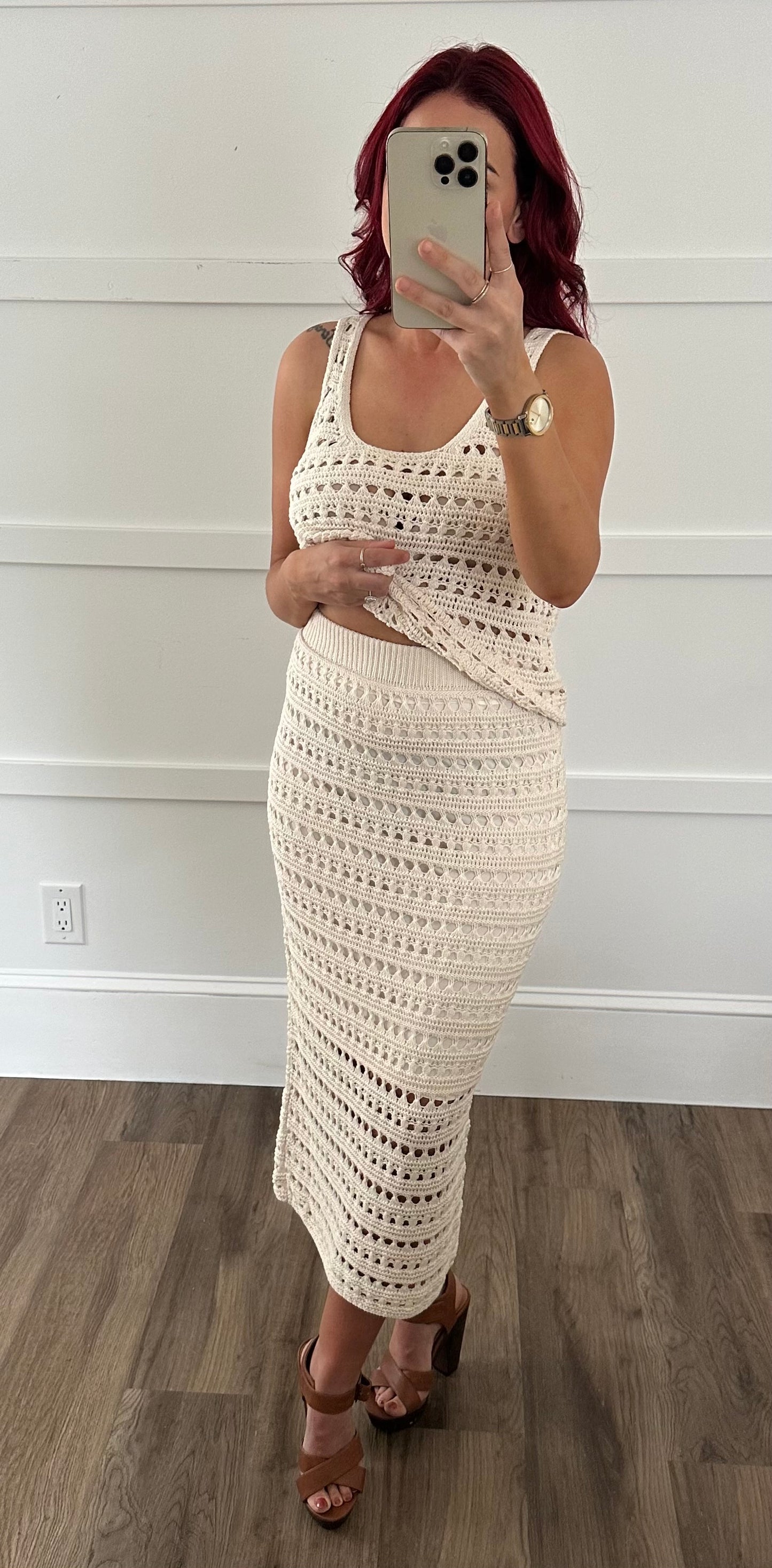 Crochet Skirt Set