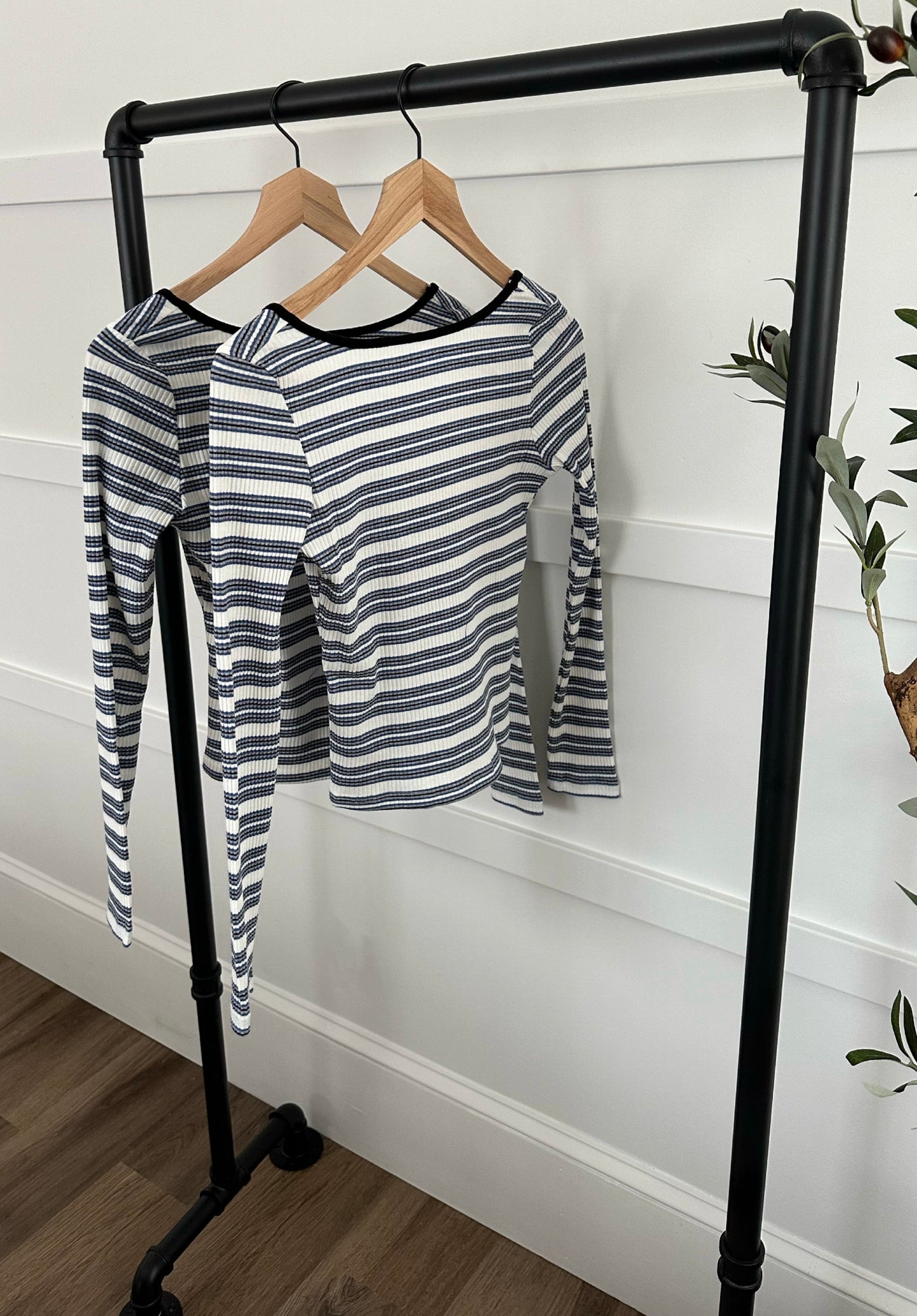 Annabel Stripped Low Back Top