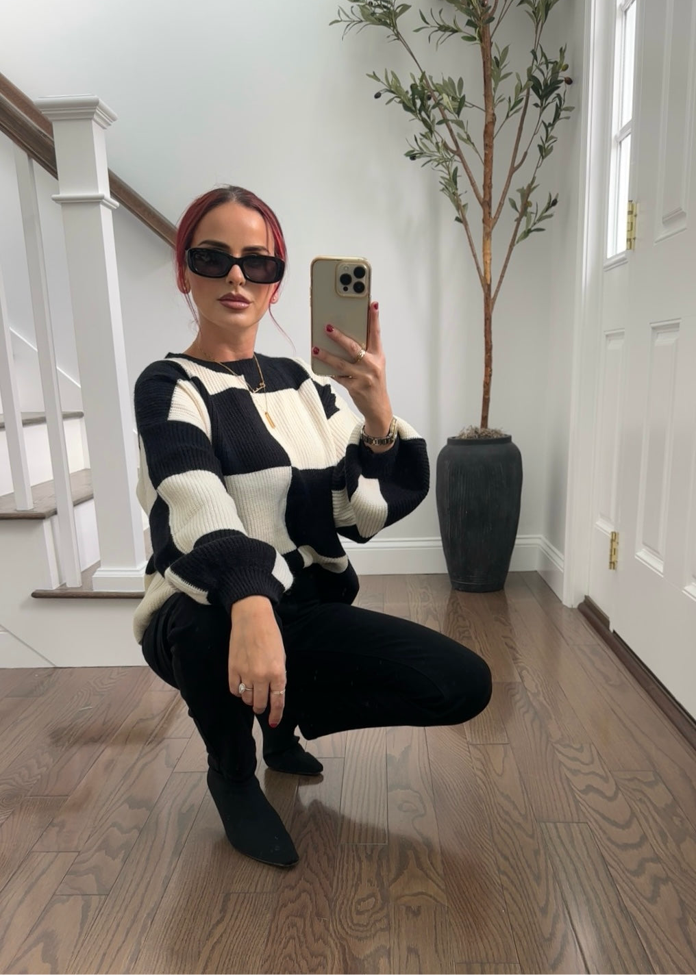 Checkered Sweater