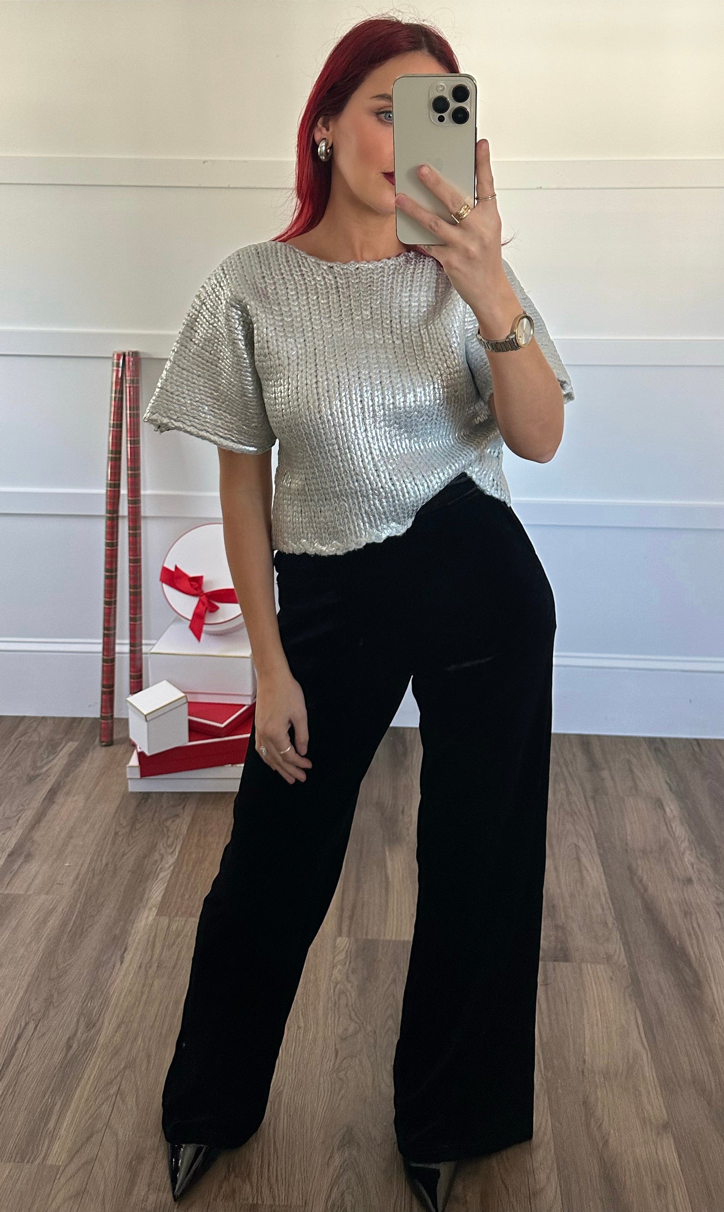 Metallic Sweater