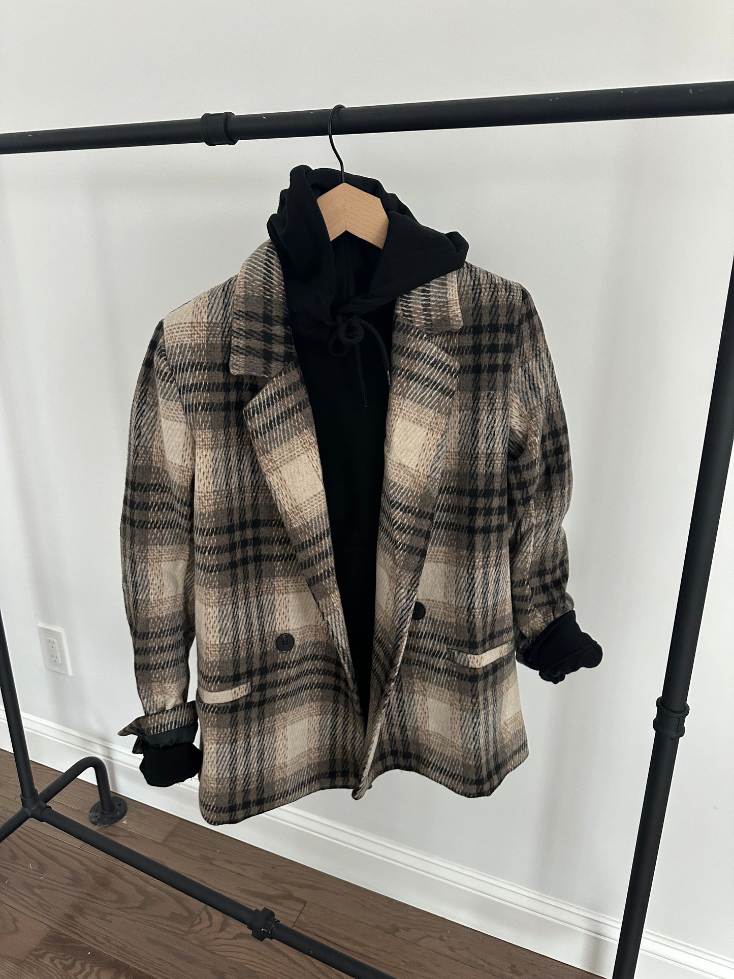 Tan Plaid Jacket