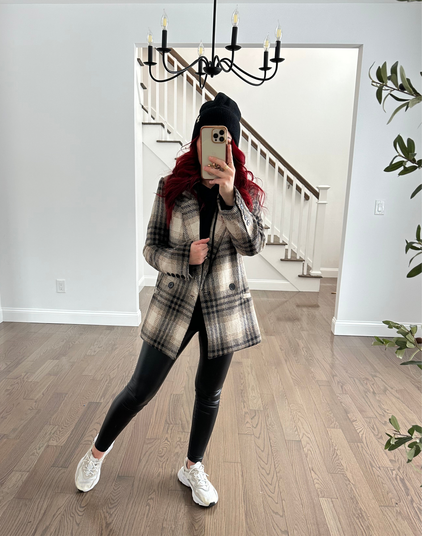 Tan Plaid Jacket