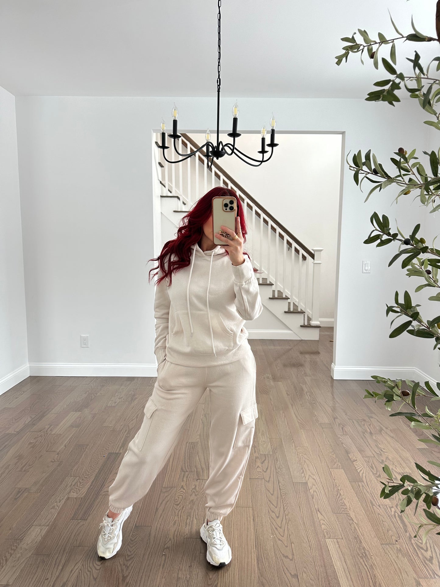 Cream sweat PANTS ONLY