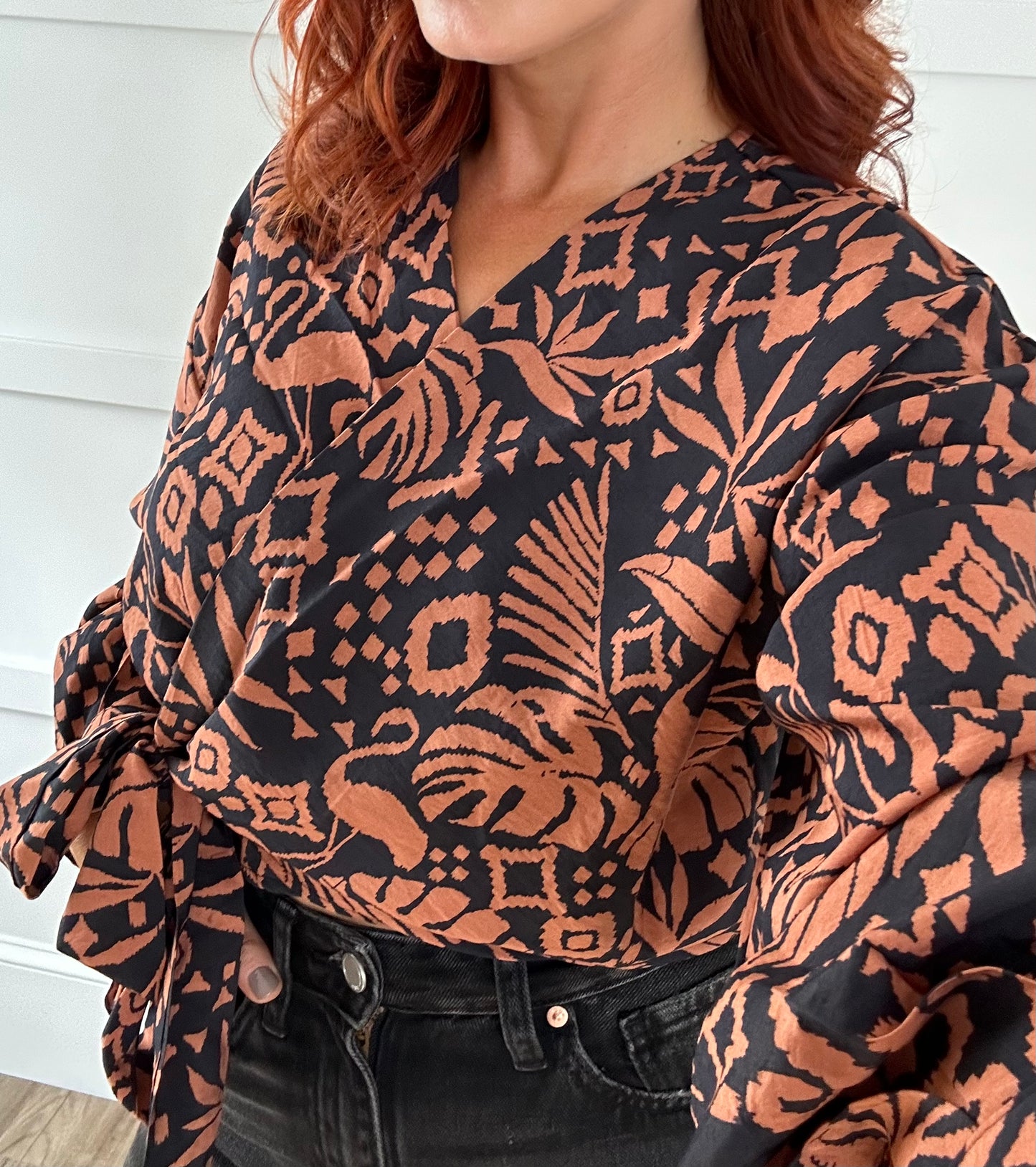Stacie Wrap Top