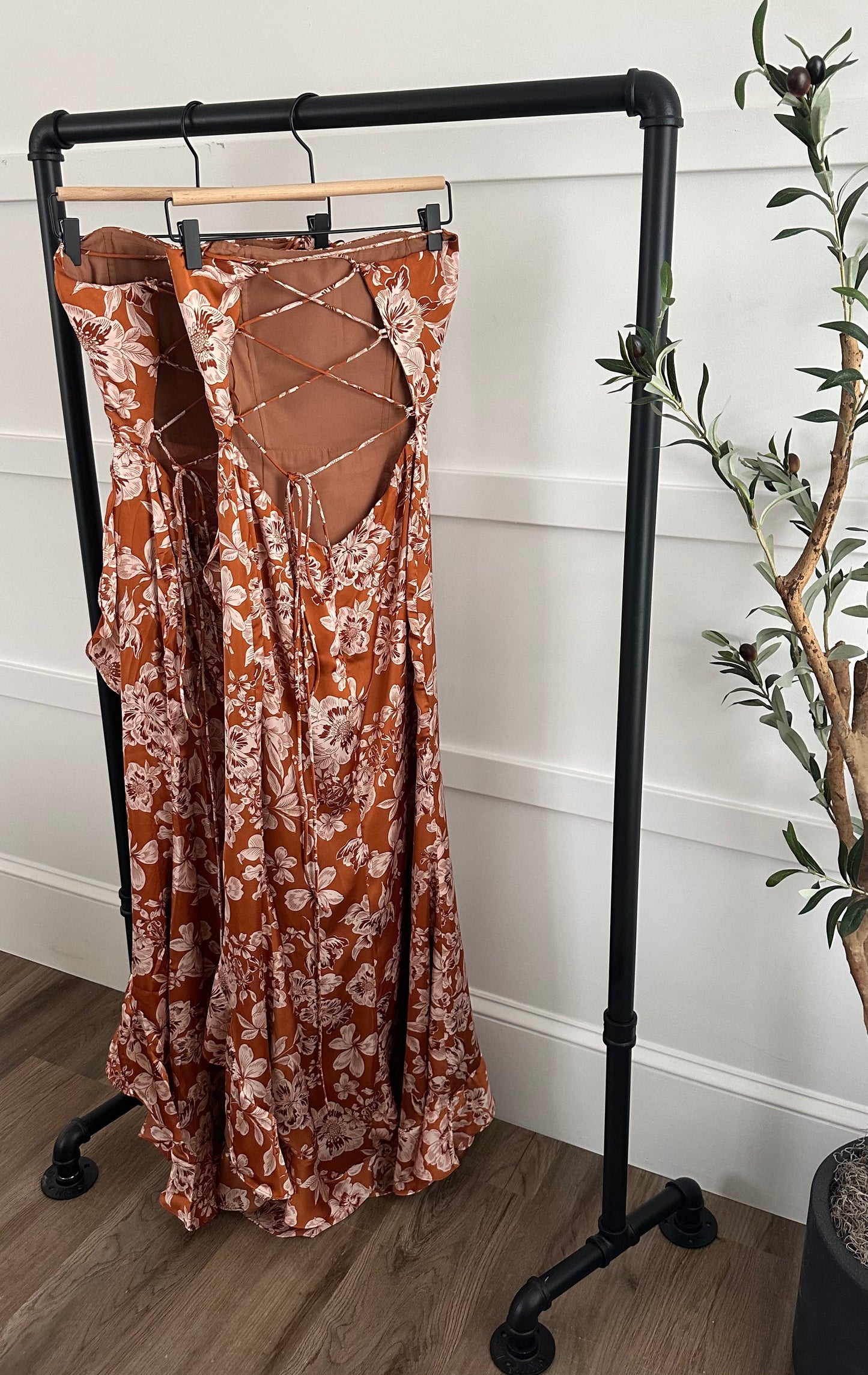 Alexis Open Back Ruffled Maxi Dress