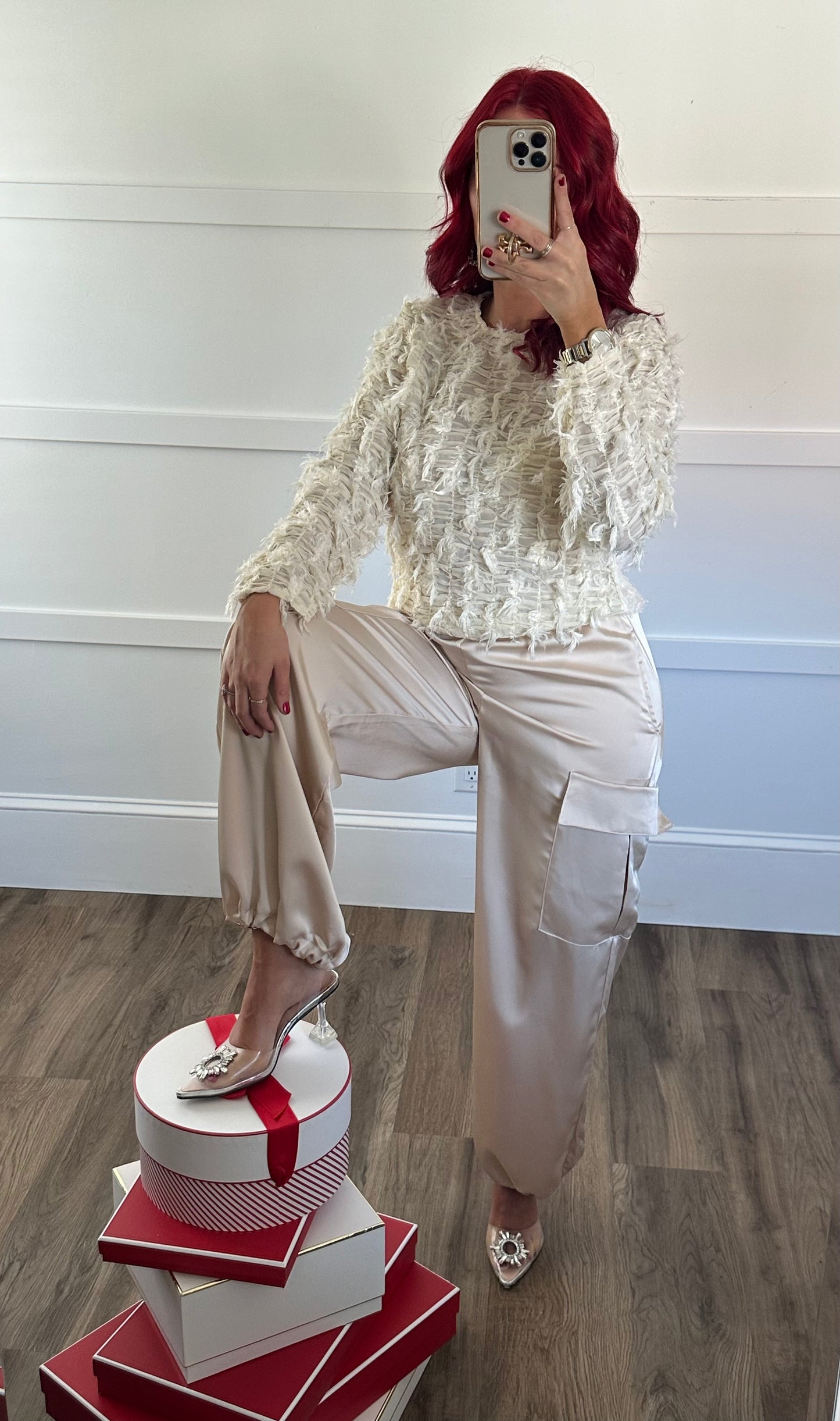 Leslie Textured top