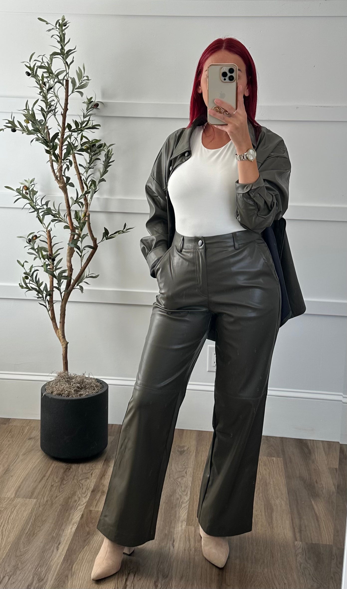 Olivia Pleather Pants