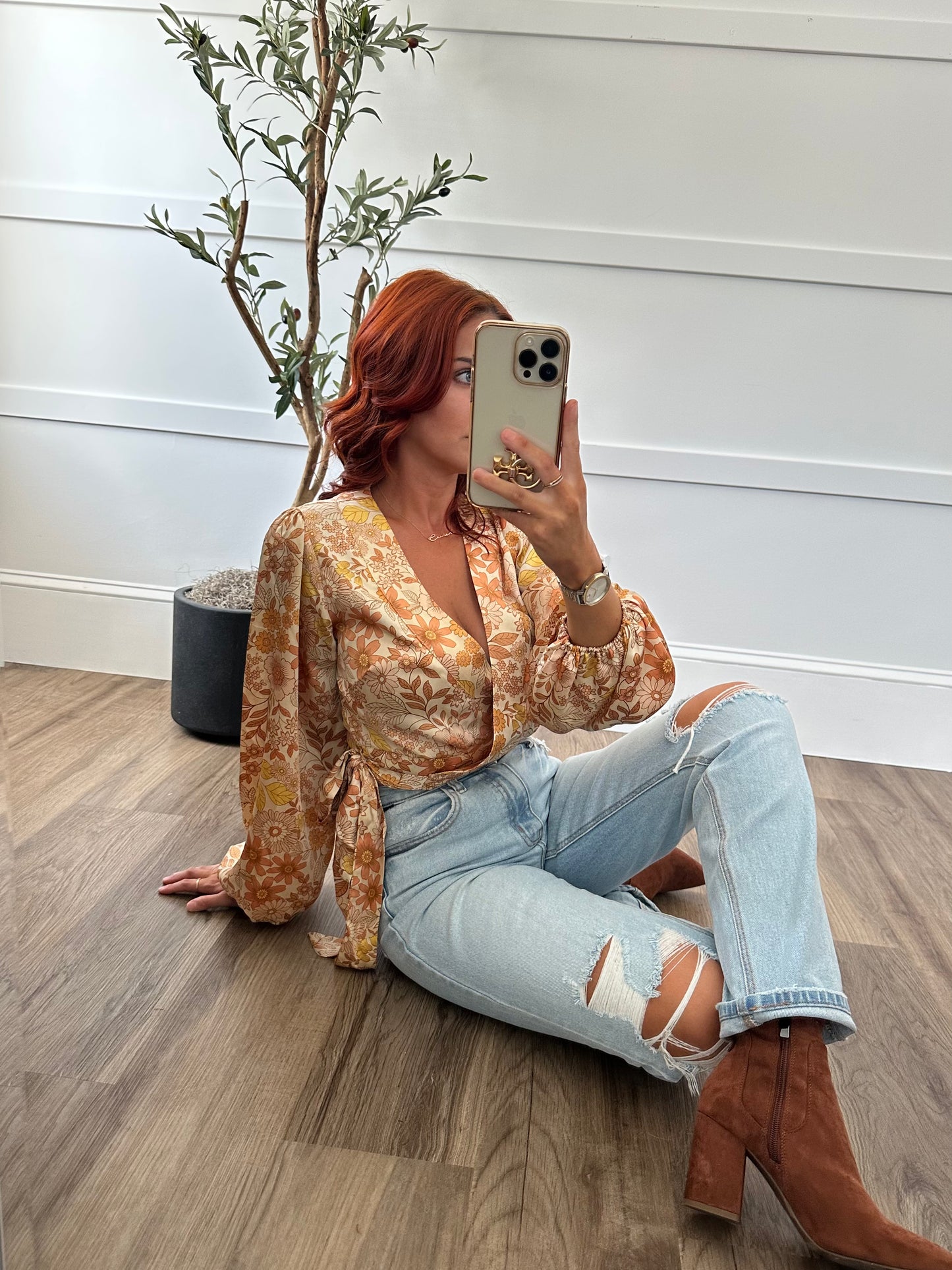 Daisy Wrap Top