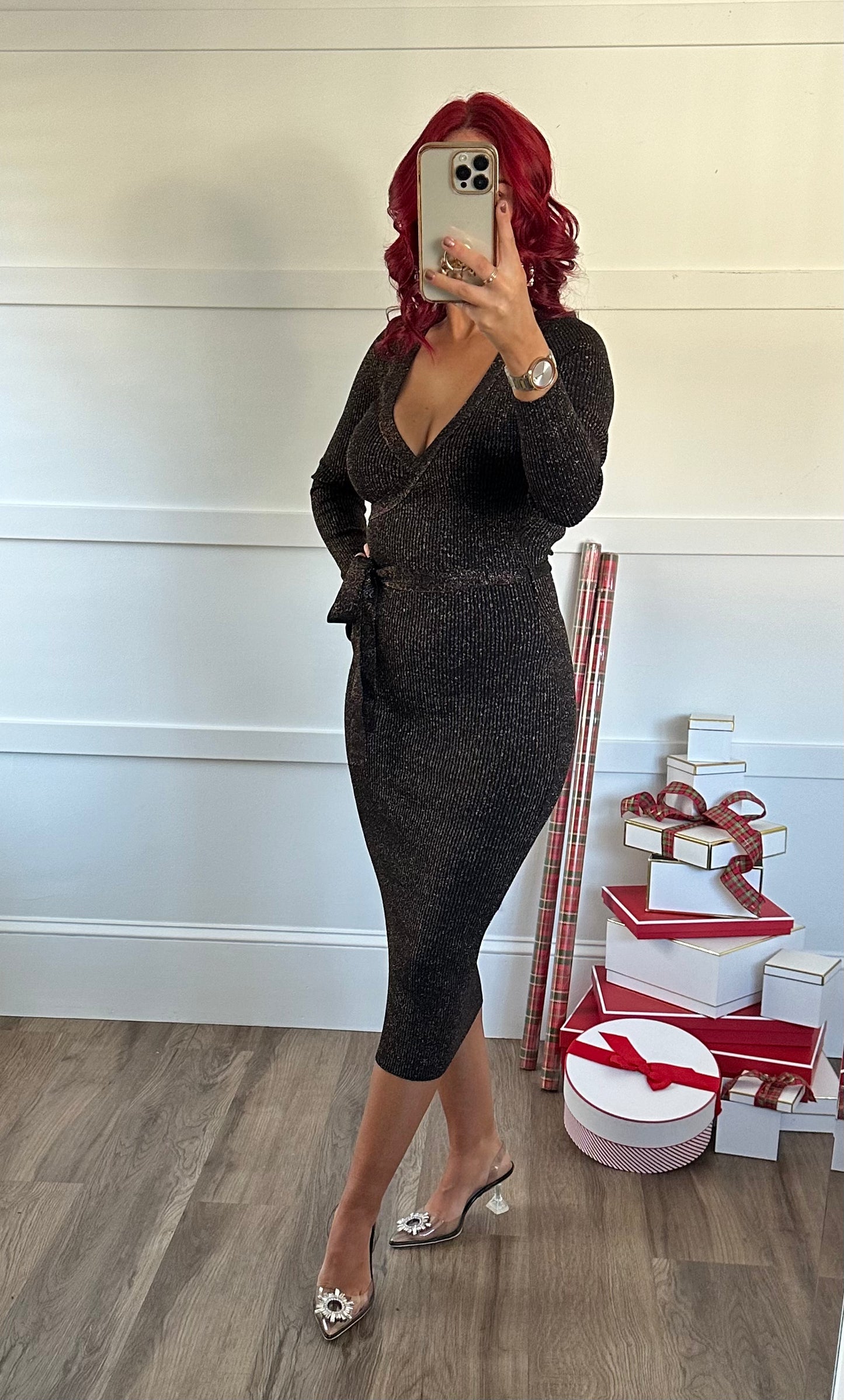 Carli Sparkle Midi Dress