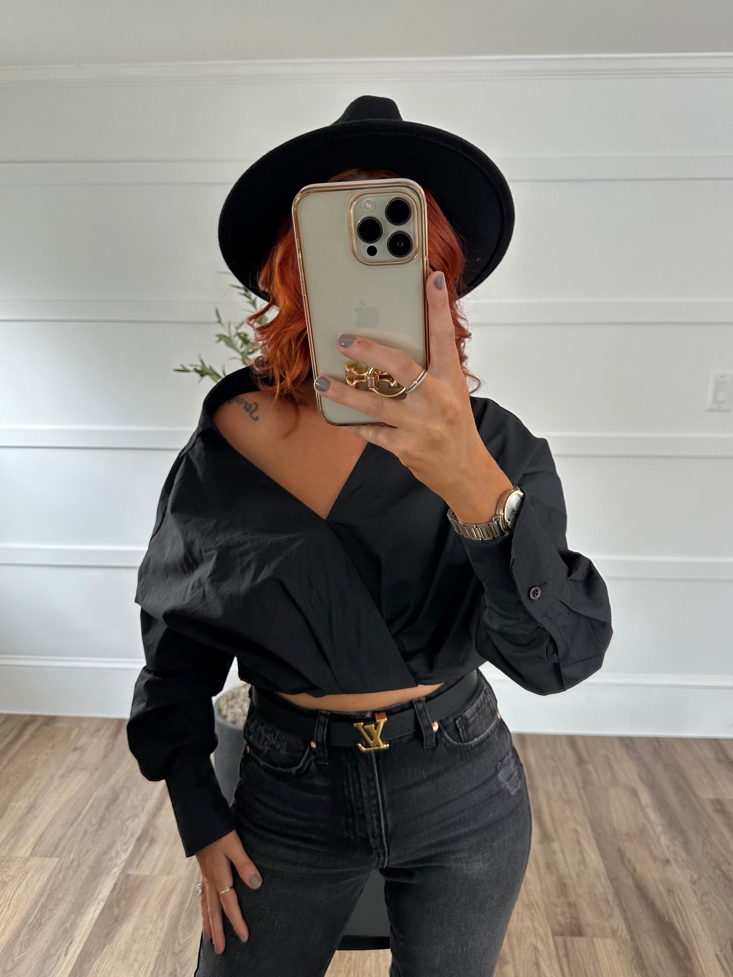 Lara Front Twist Overwrap Top