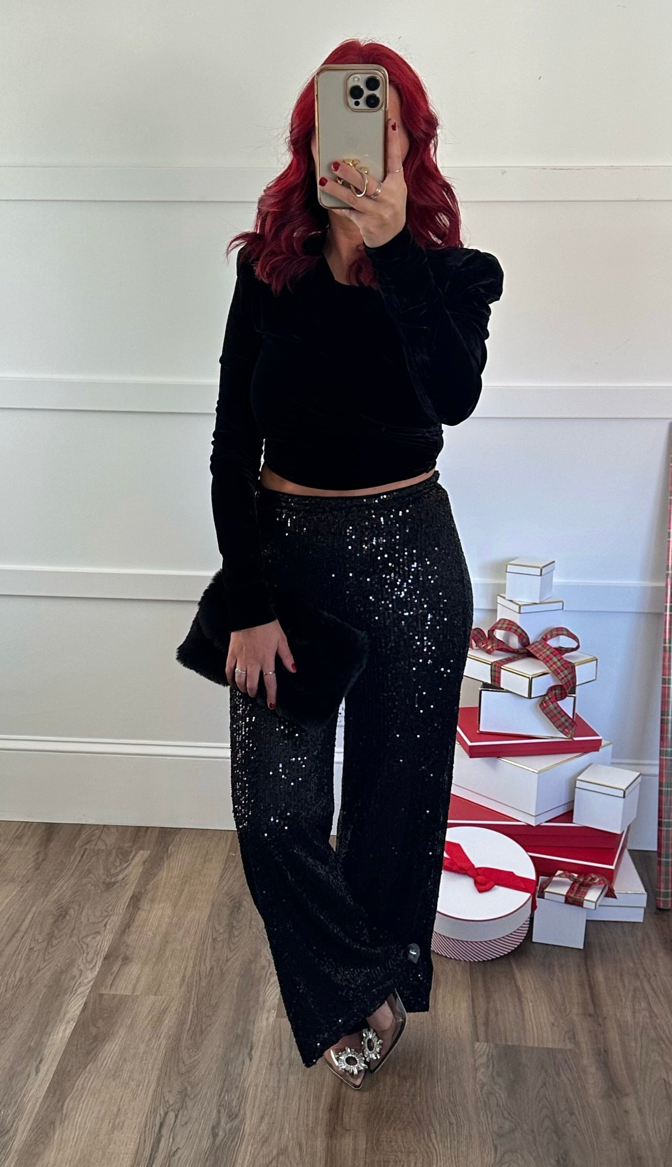 Aura High Waisted Sequin Pants