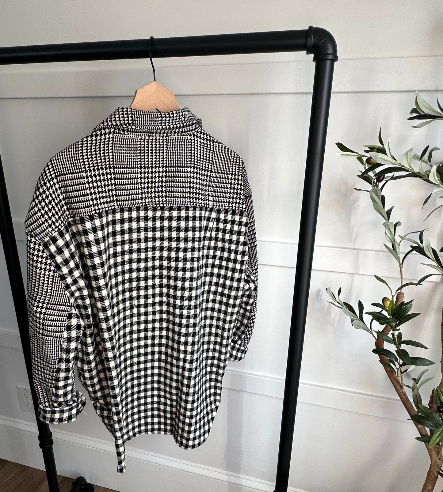 Chloe Plaid and Gingham Mixed Shacket