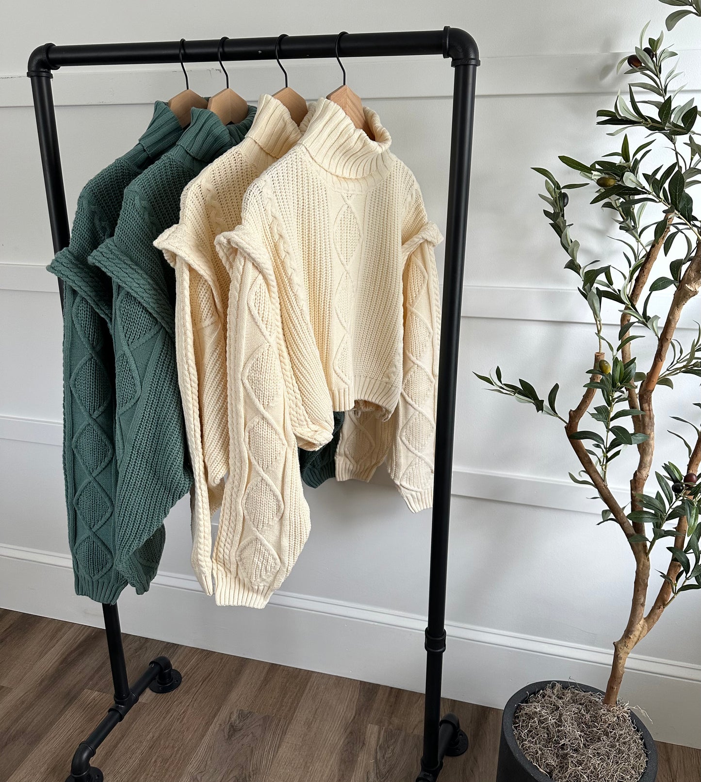 Cora Seagreen Knit Sweater