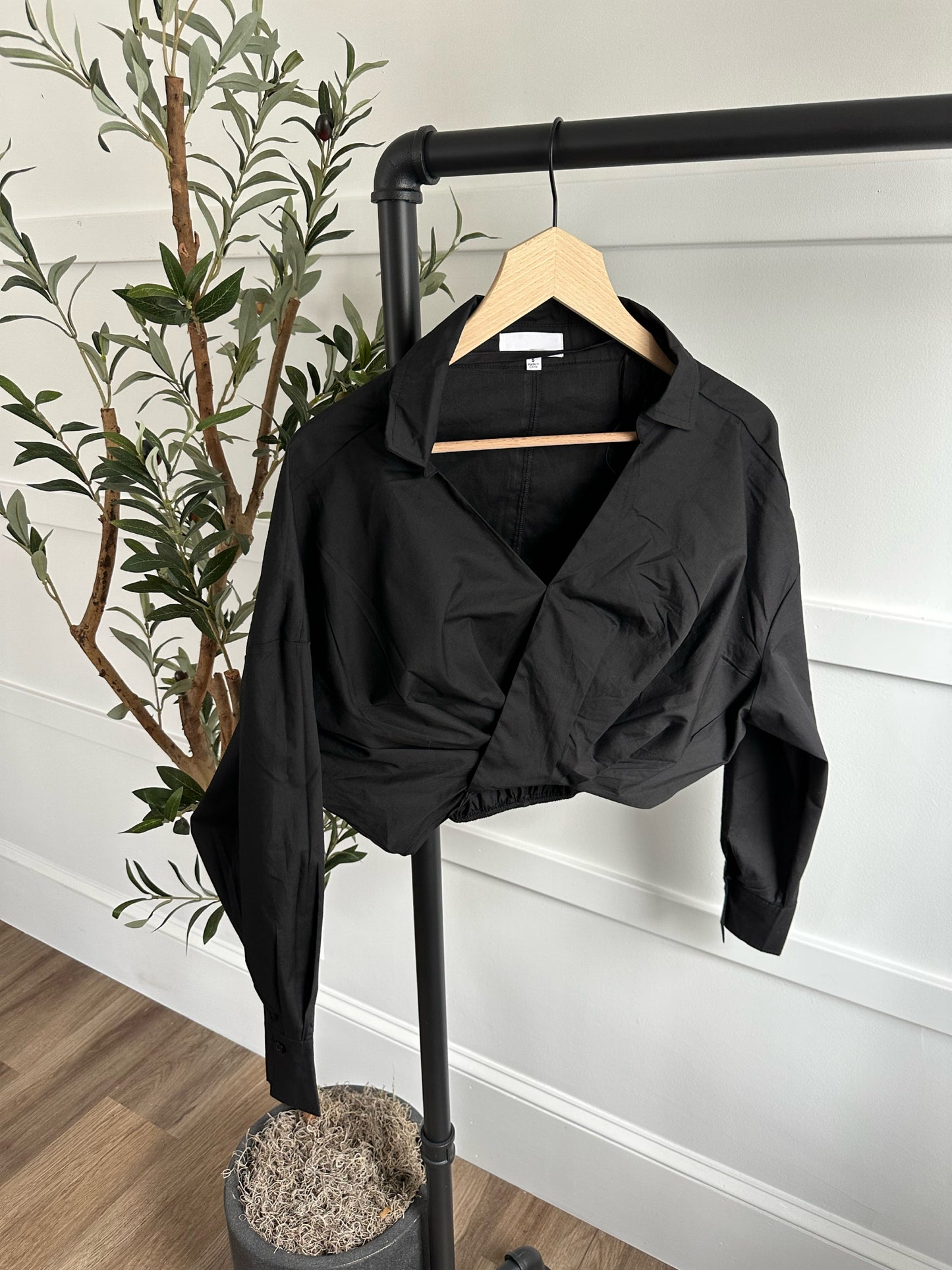 Lara Front Twist Overwrap Top