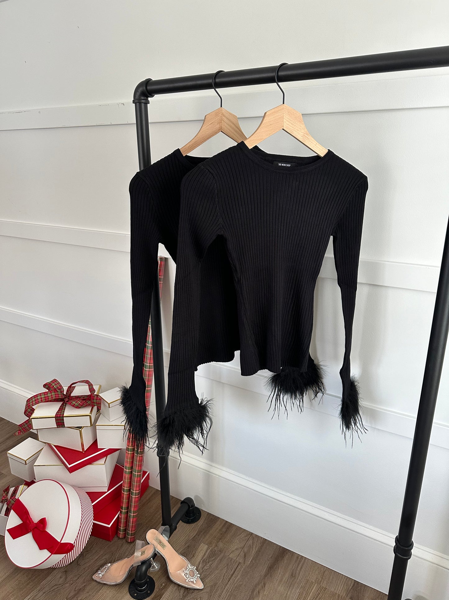 Hannah Feather Sleeve Top