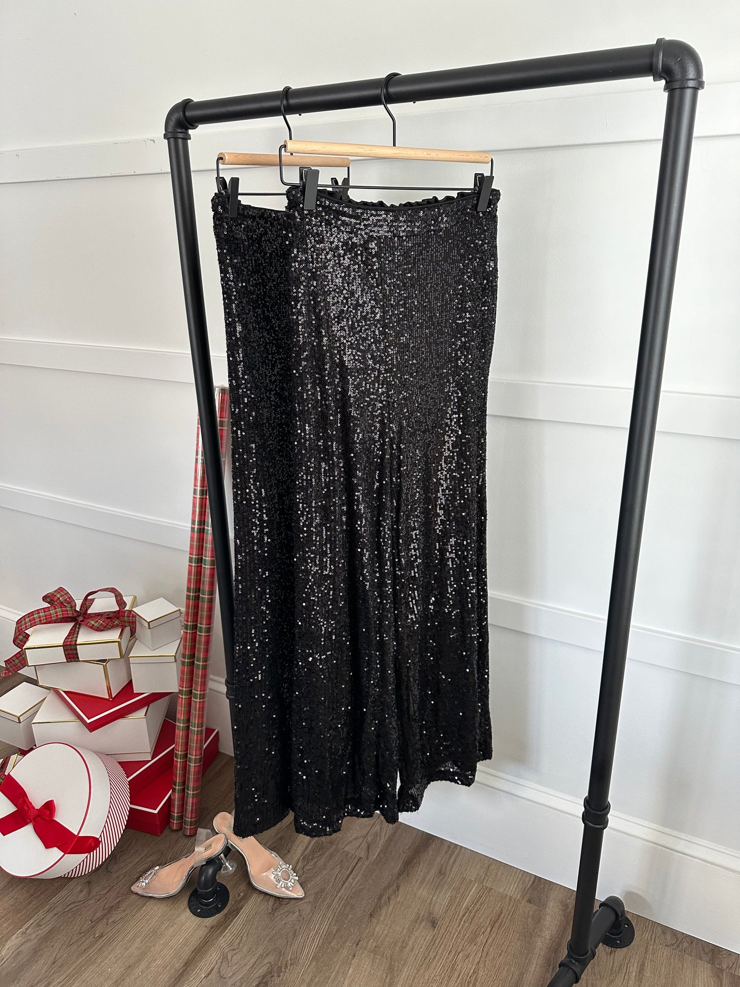 Aura High Waisted Sequin Pants