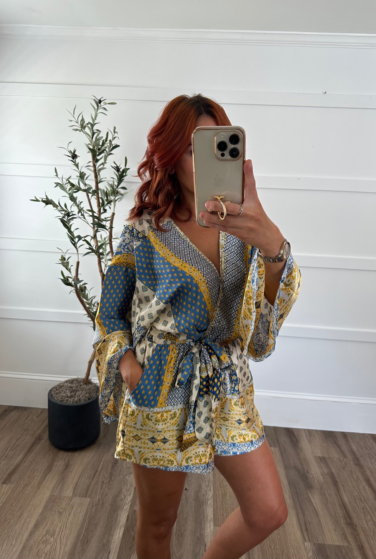 Santorini Satin Romper