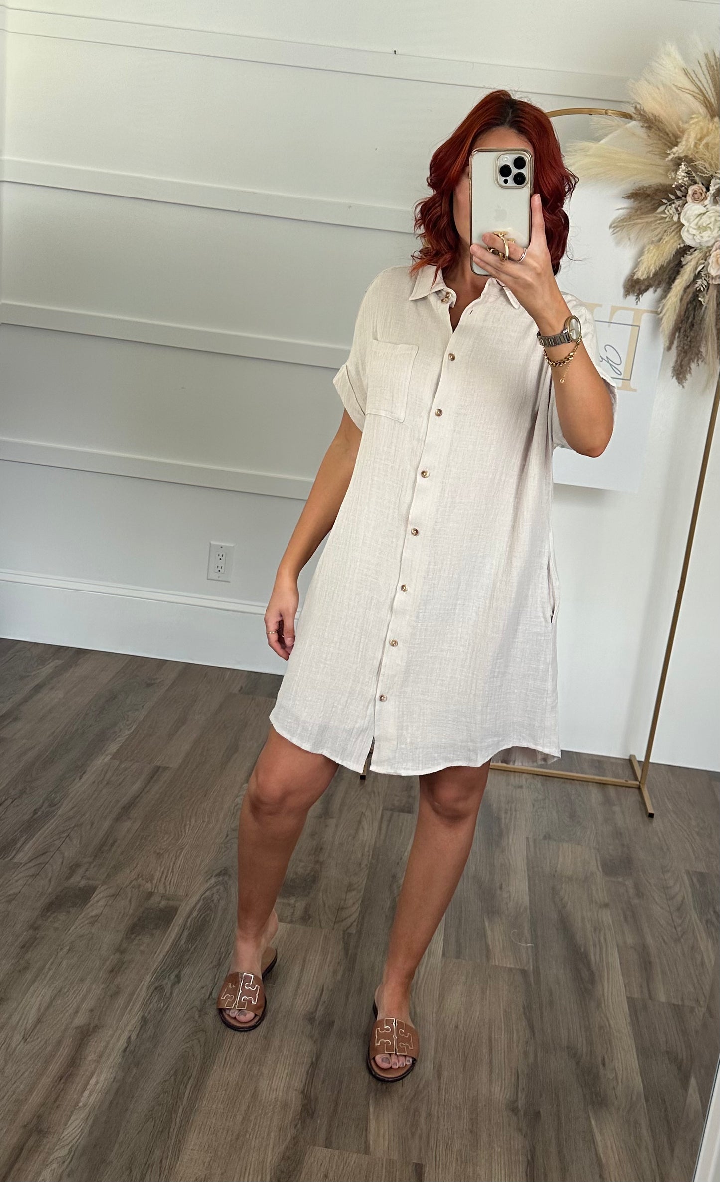 Brenda Button Up Dress