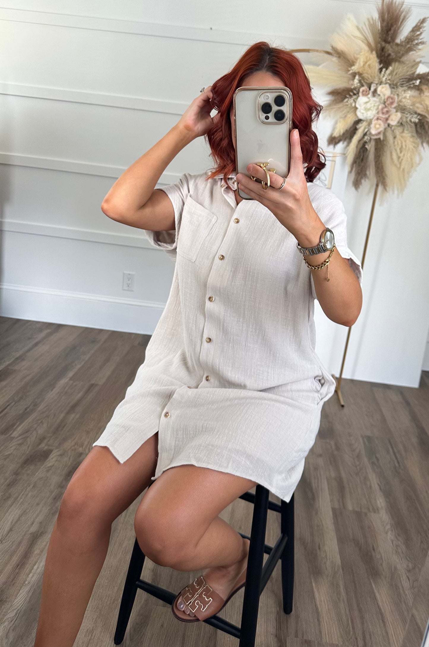 Brenda Button Up Dress