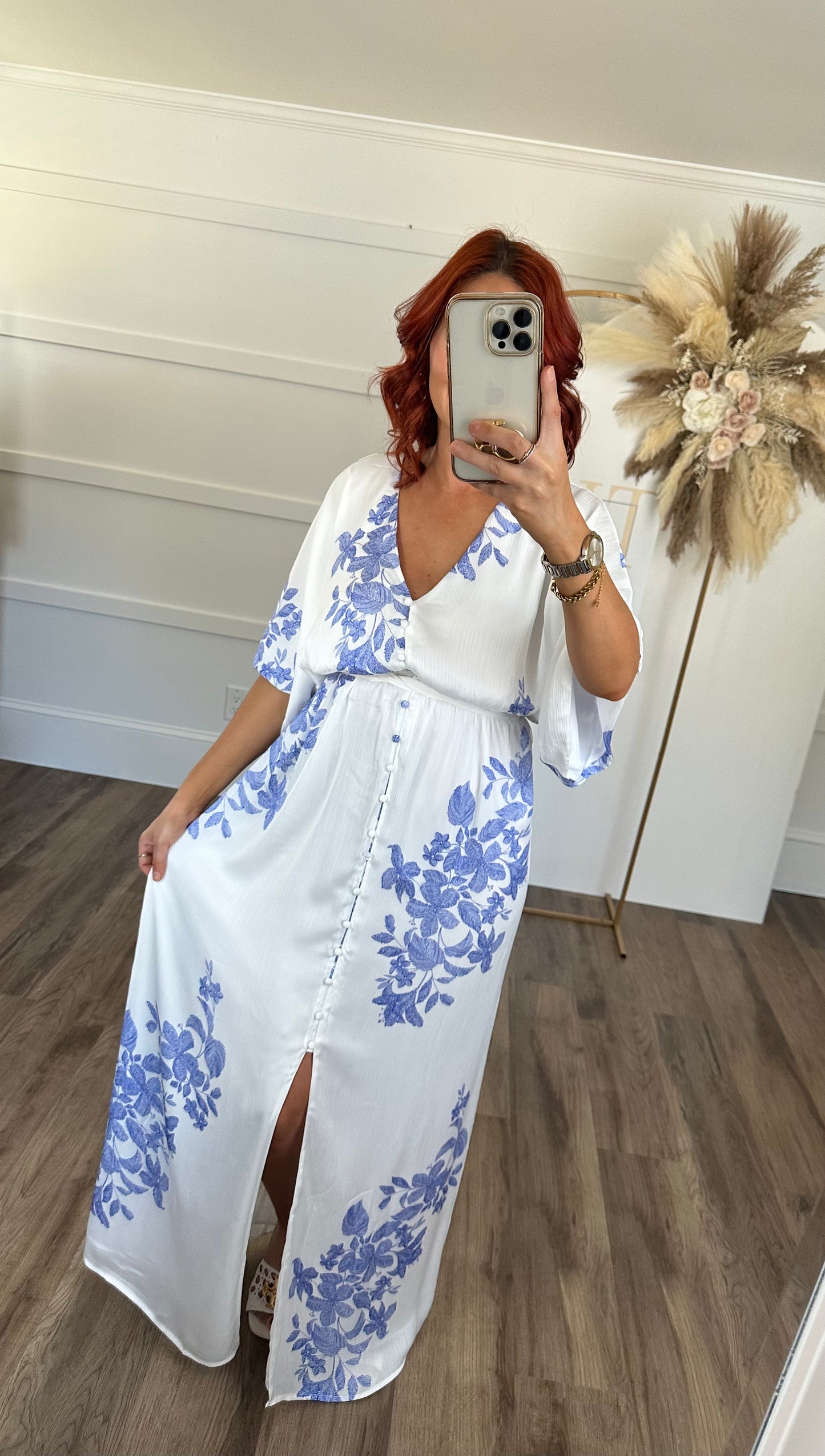 kelly kimono Maxi Dress