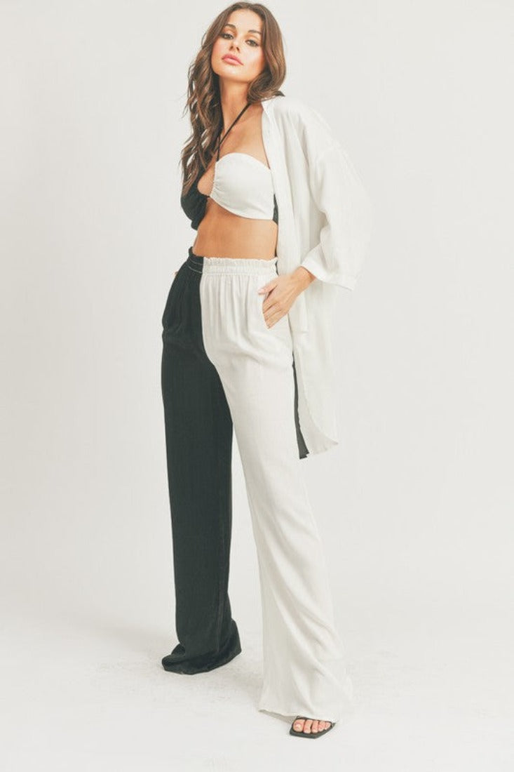 Beach button down cover up