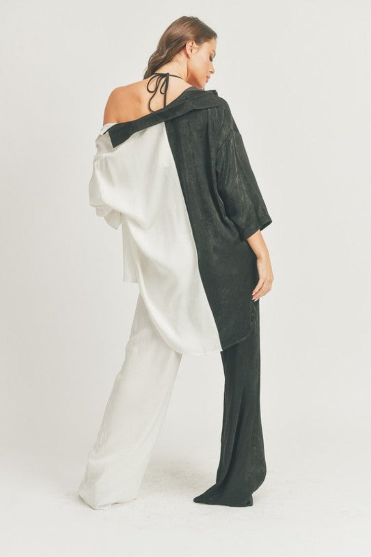 Beach button down cover up