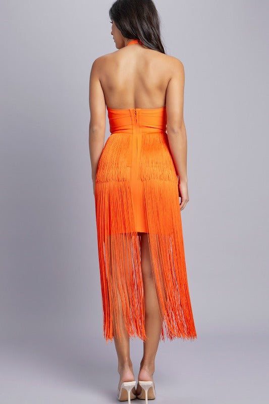 Halter Fringe dress