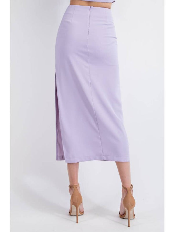 Cropped Blazer and midi skirt set