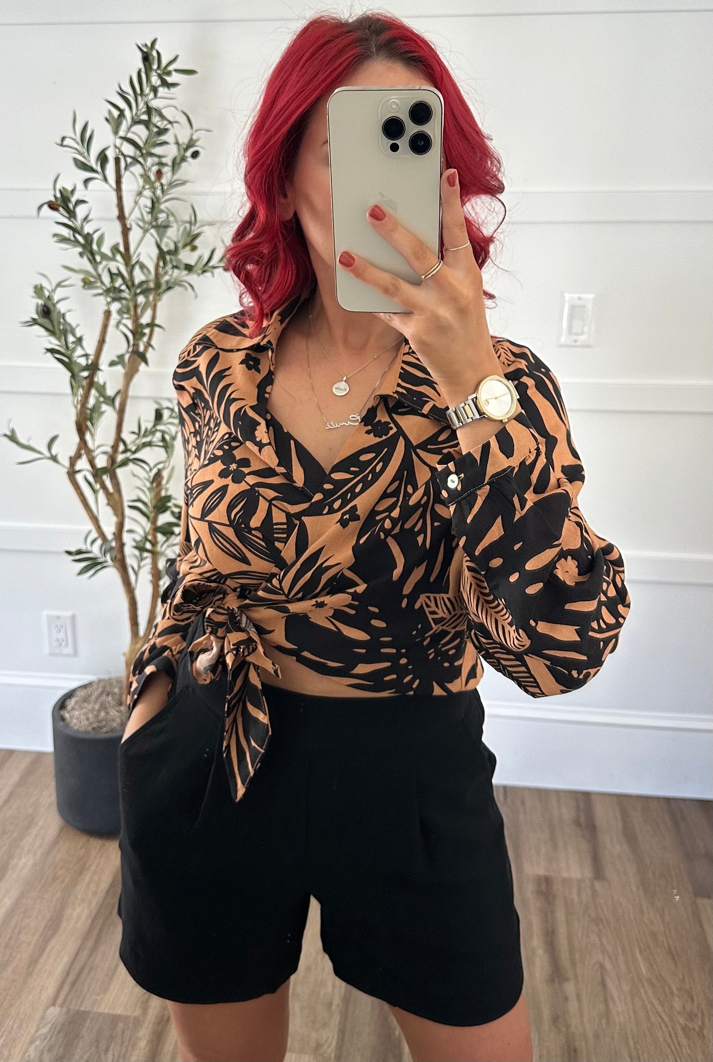 Wrap Botanical Top